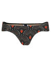 Biarritz Geometric-Print Printed Ruched Bikini Bottom Cocar