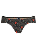 Biarritz Geometric-Print Printed Ruched Bikini Bottom Cocar
