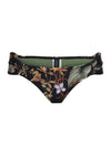 Biarritz Foliage-Print Printed Ruched Bikini Bottoms Orvalho