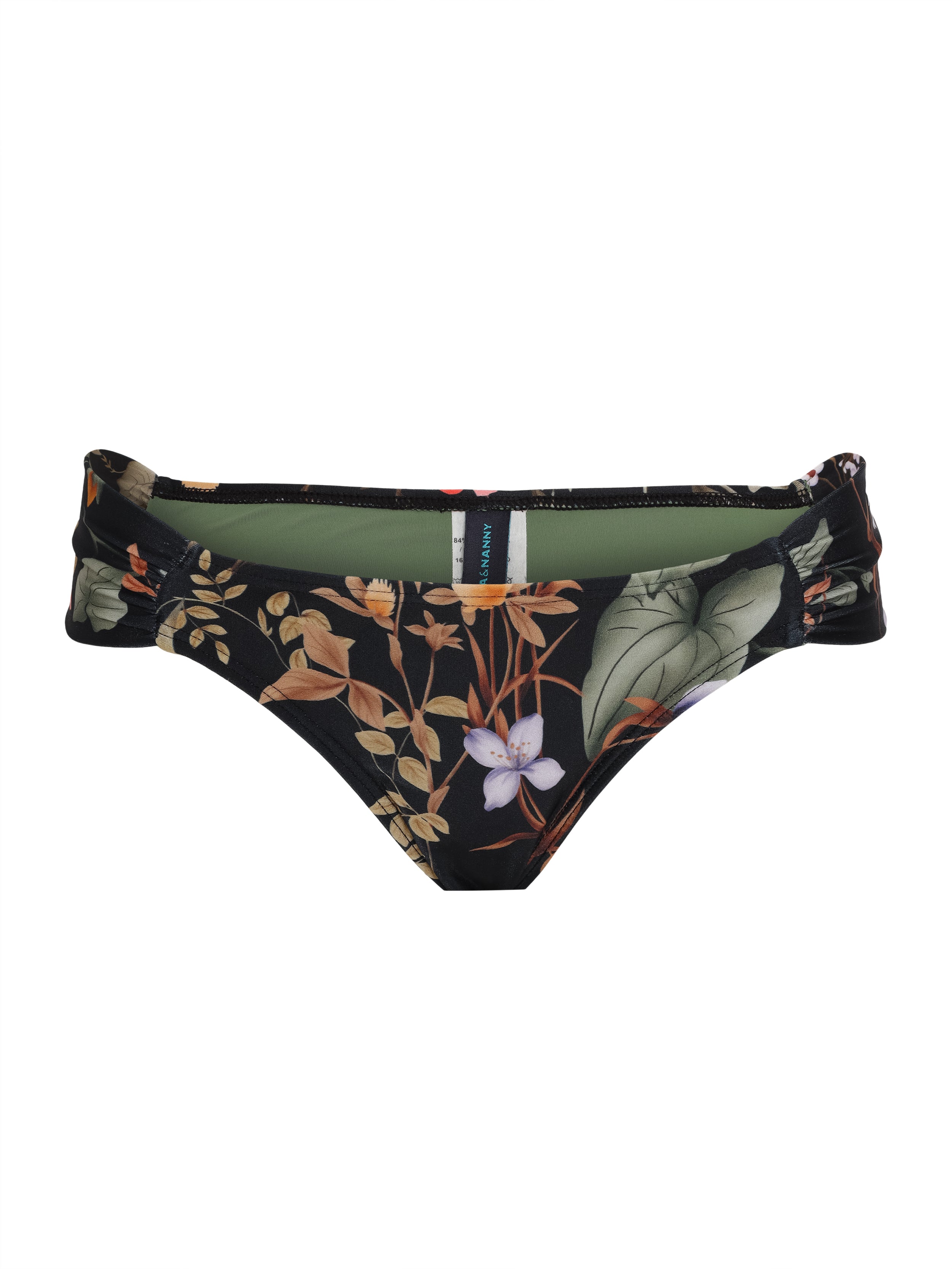Biarrtiz Foliage-Print Printed Ruched Bikini Bottoms Orvalho
