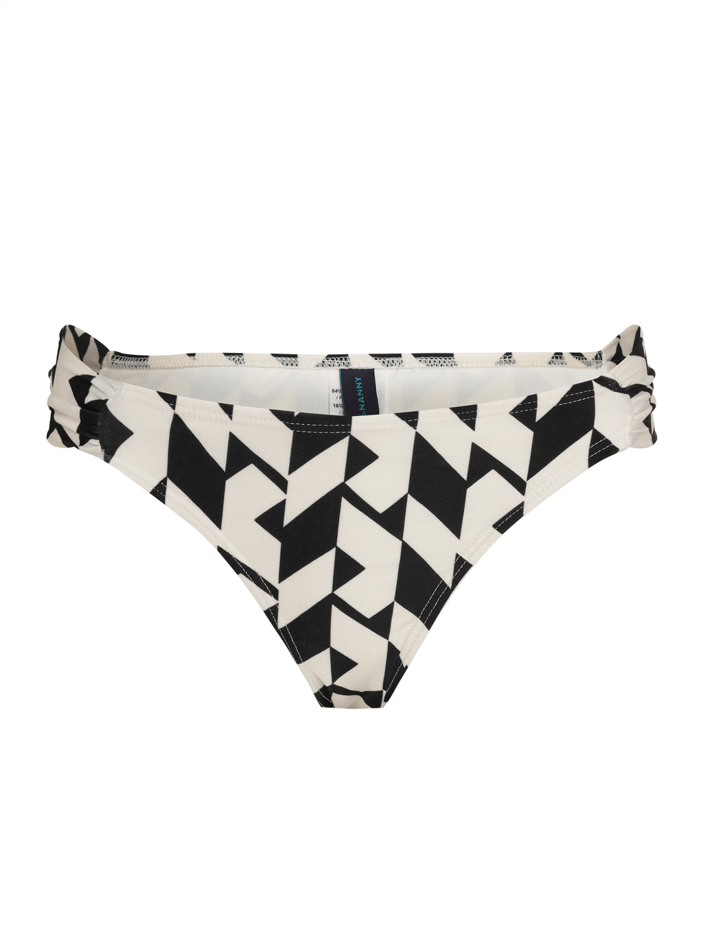 Biarritz Geometric-Print Printed Ruched Bikini Bottom Zaya