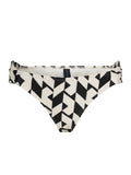 Biarritz Geometric-Print Printed Ruched Bikini Bottom Zaya