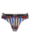 Biarritz Graphic-Print Printed Ruched Bikini Bottom Xingu