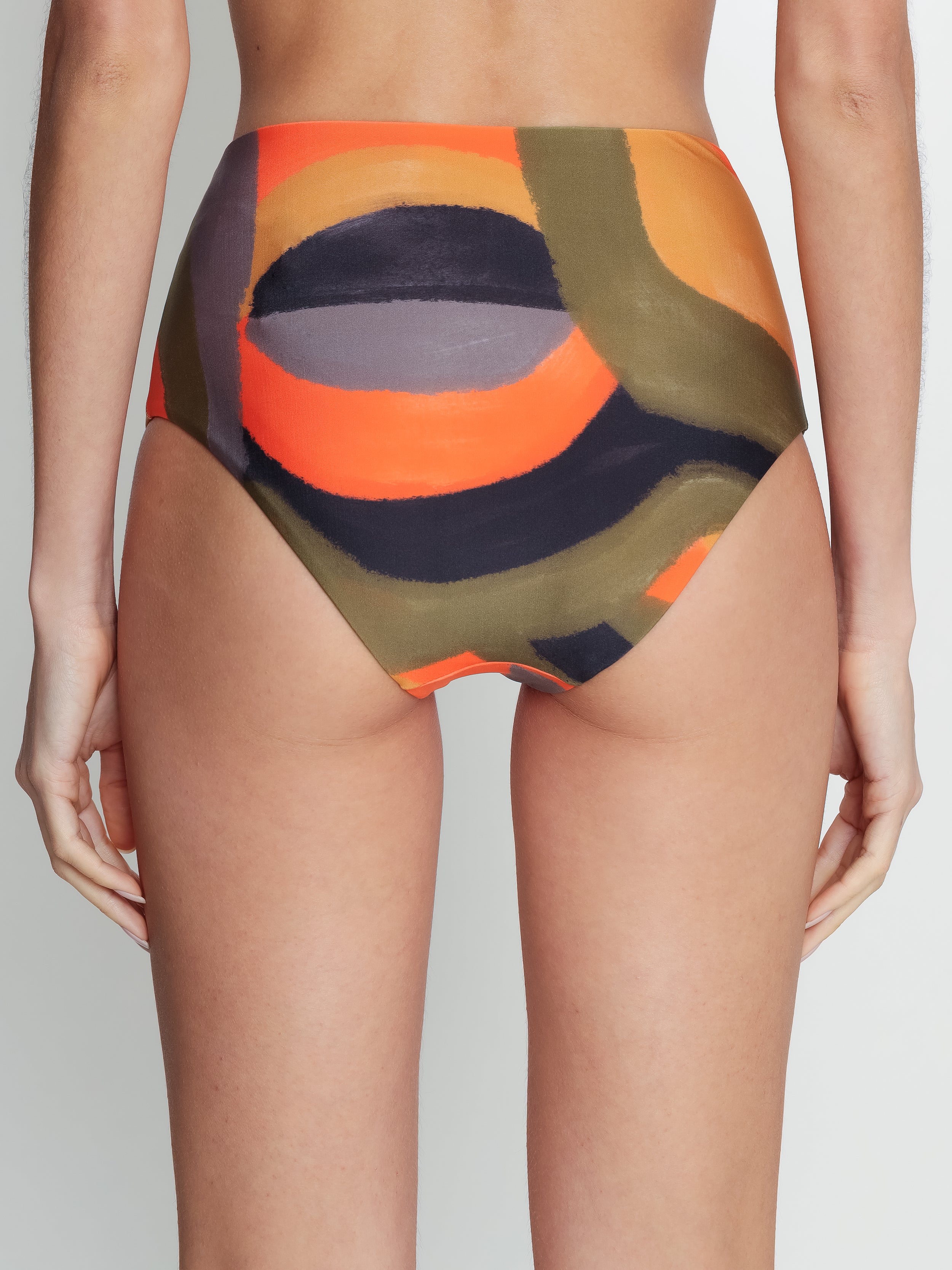 Violeta Abstracte-Print Hot Pant Bikini Bottoms