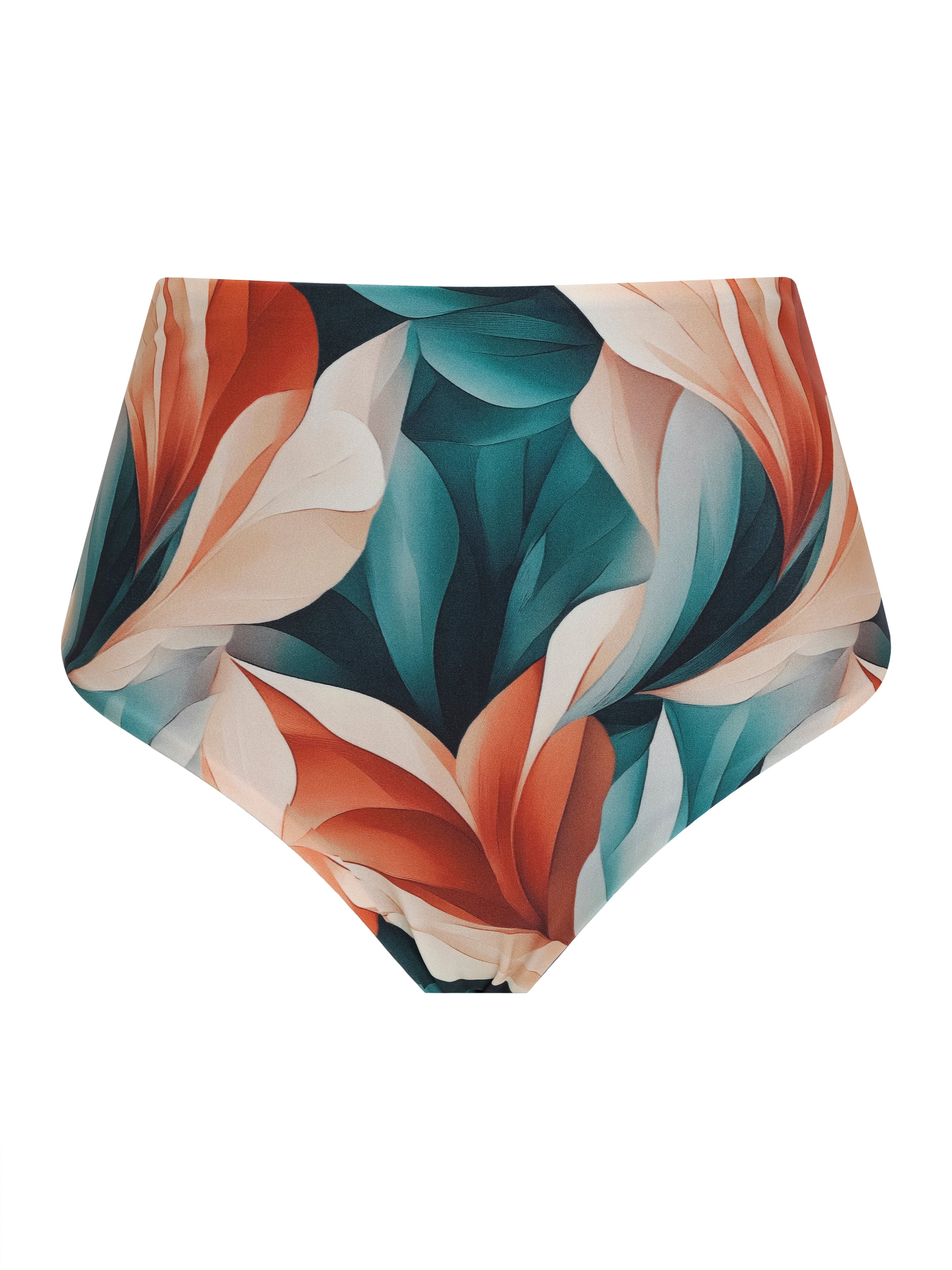 Violeta Foliage-Print Hot Pant Bikini Bottoms