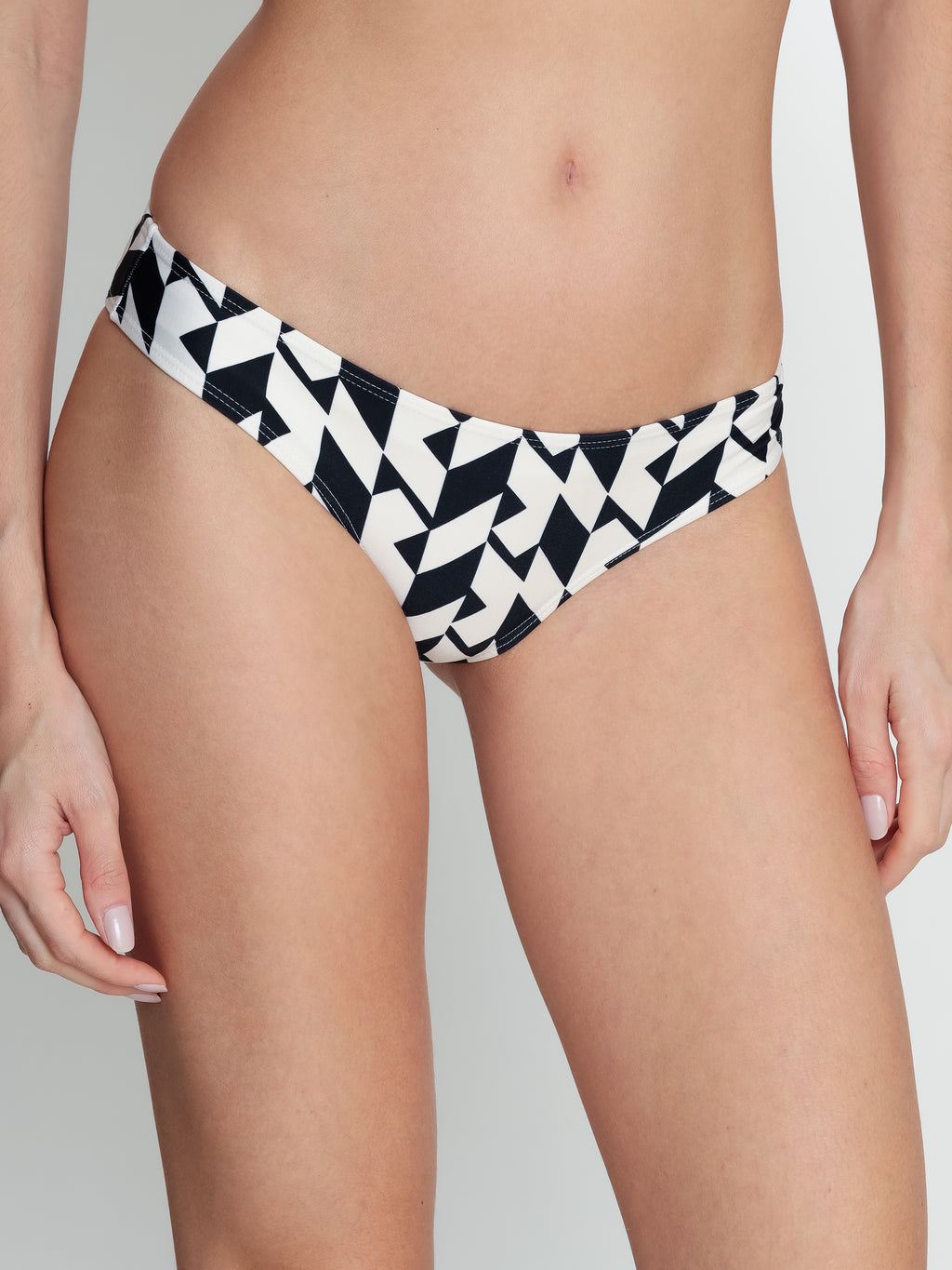 Waikiki Geometric-Print Bikini Bottoms
