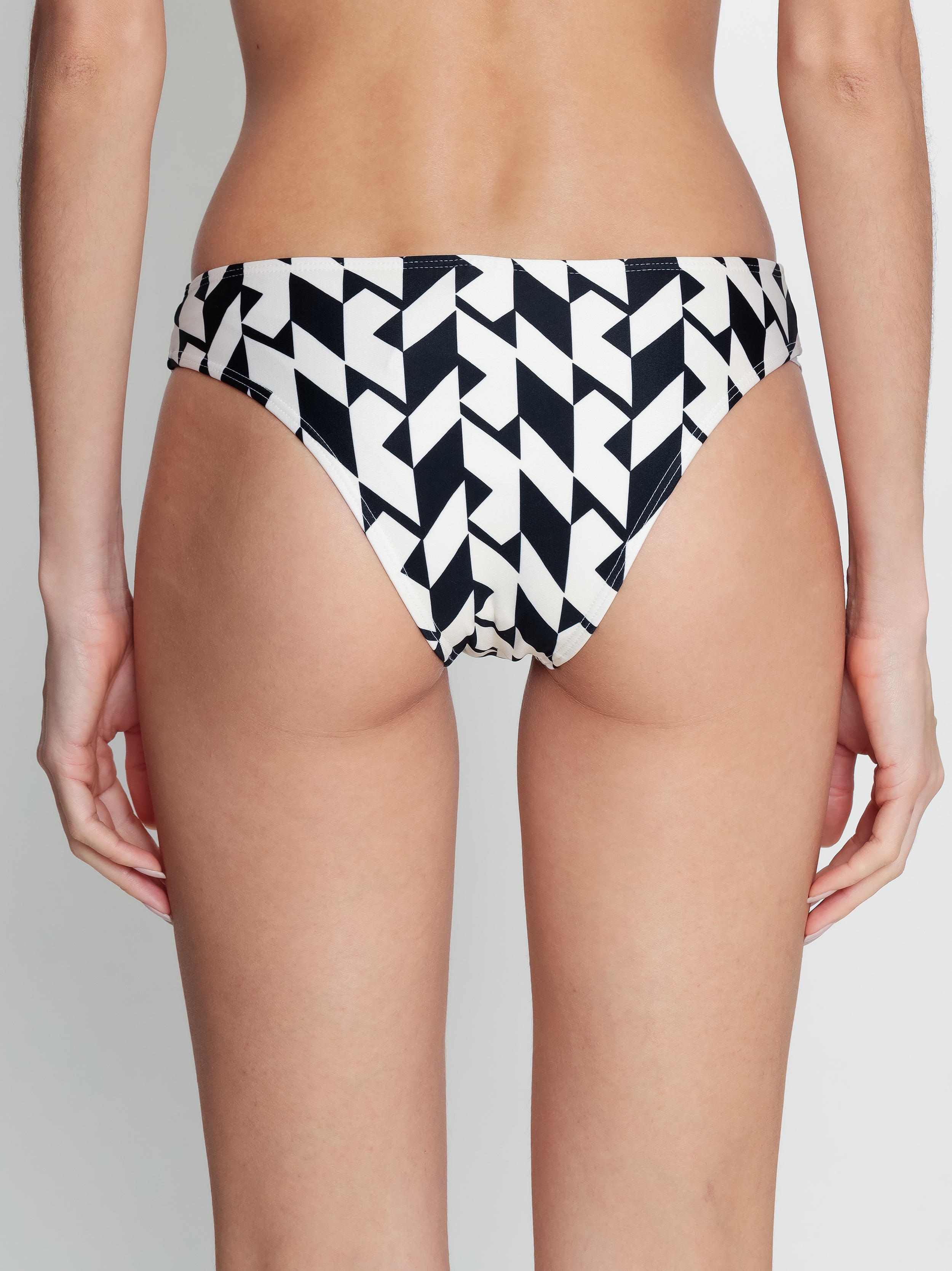 Waikiki Geometric-Print Bikini Bottoms