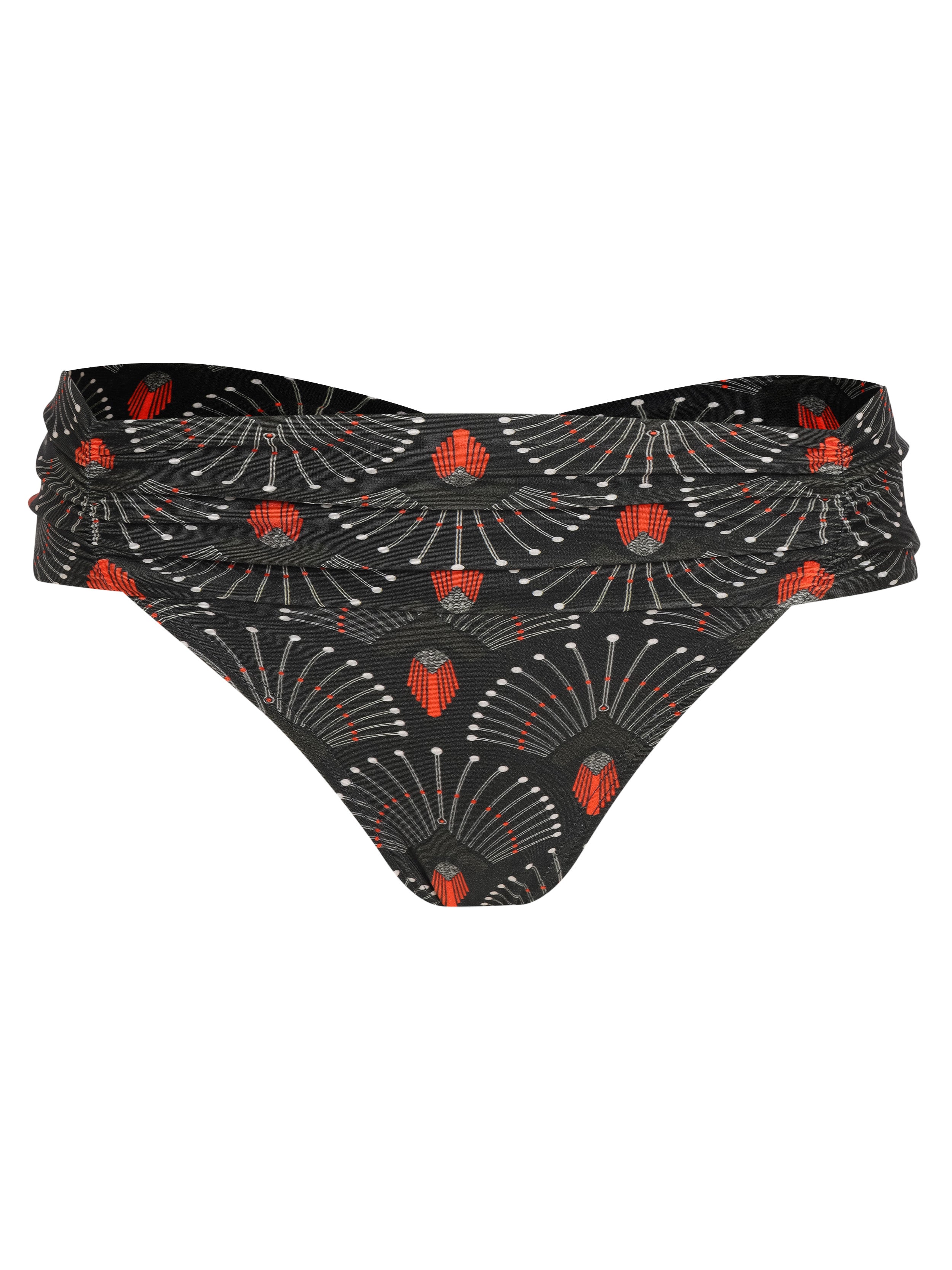 Jasper -Print Printed Ruched Bikini Bottoms