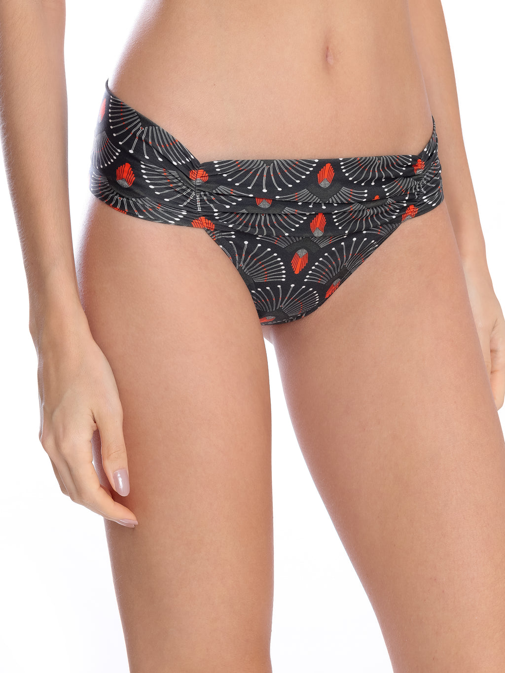 Jasper -Print Printed Ruched Bikini Bottoms
