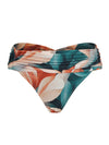Jasper Foliage-Print Printed Ruched Bikini Bottoms Amazonas