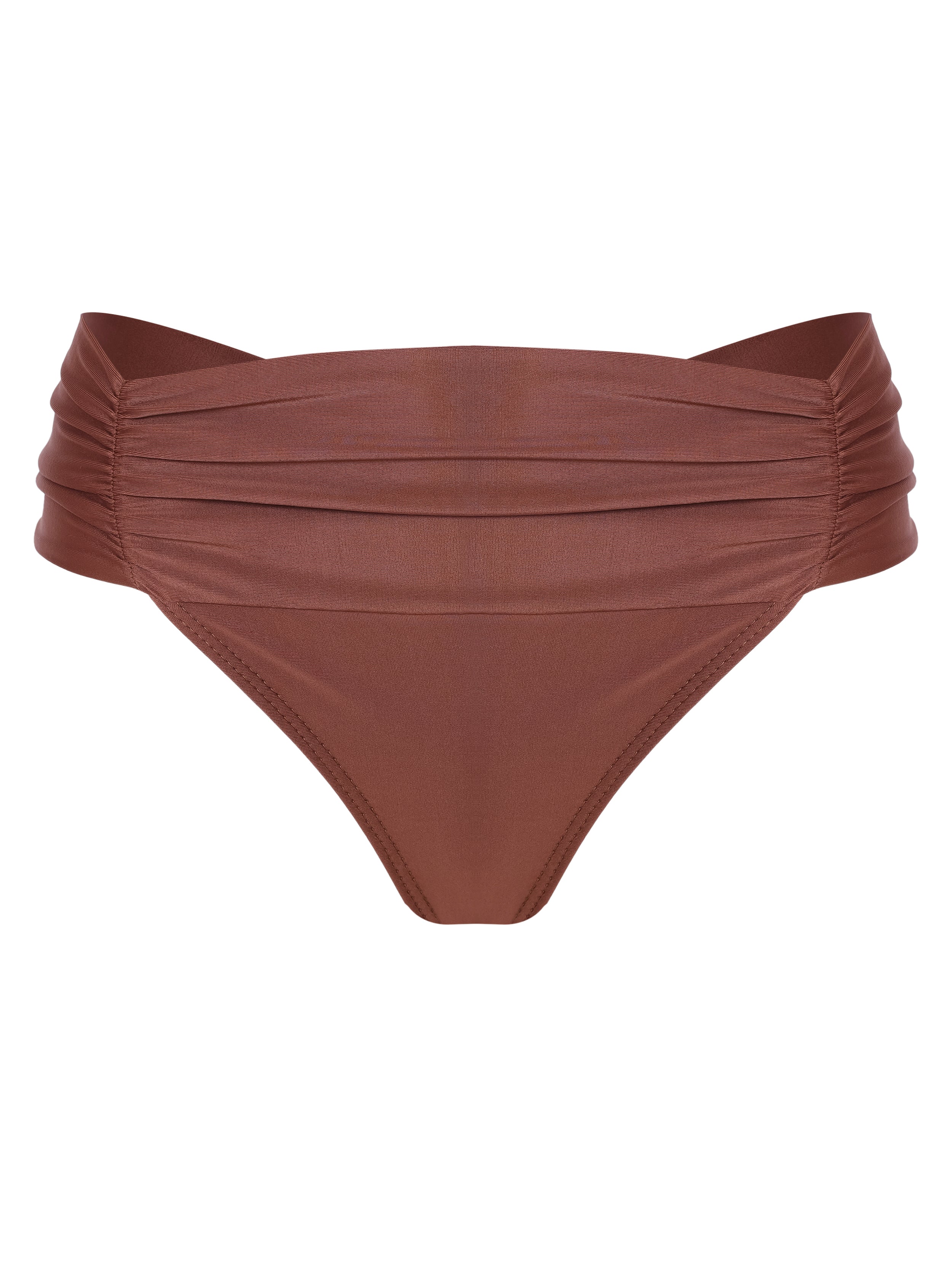 Jasper Brown Plain Ruched Bikini Bottoms