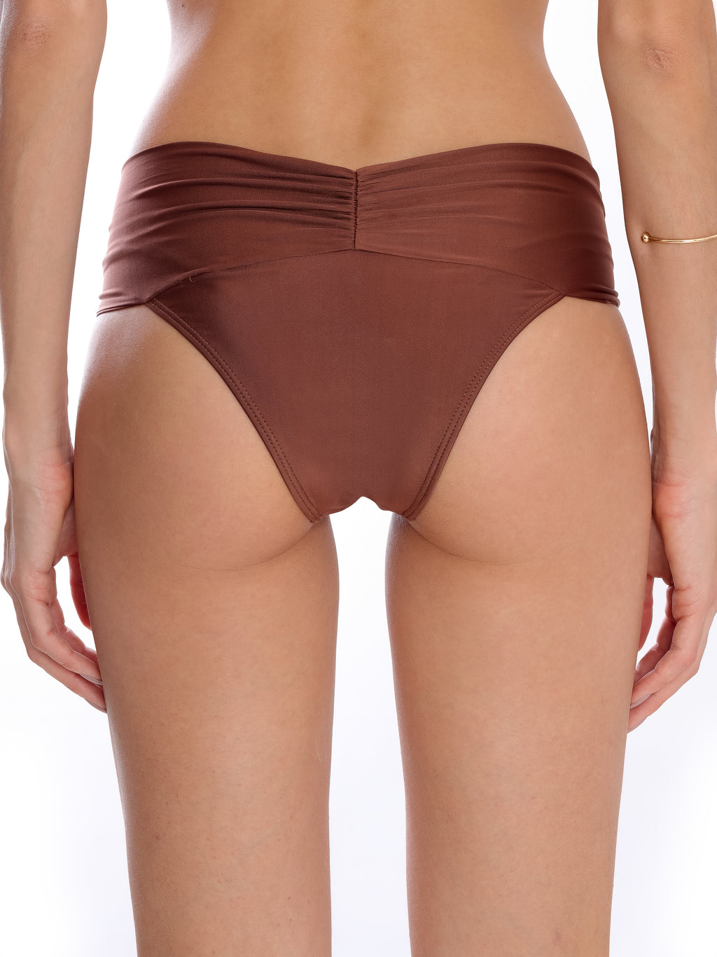 Jasper Brown Plain Ruched Bikini Bottoms
