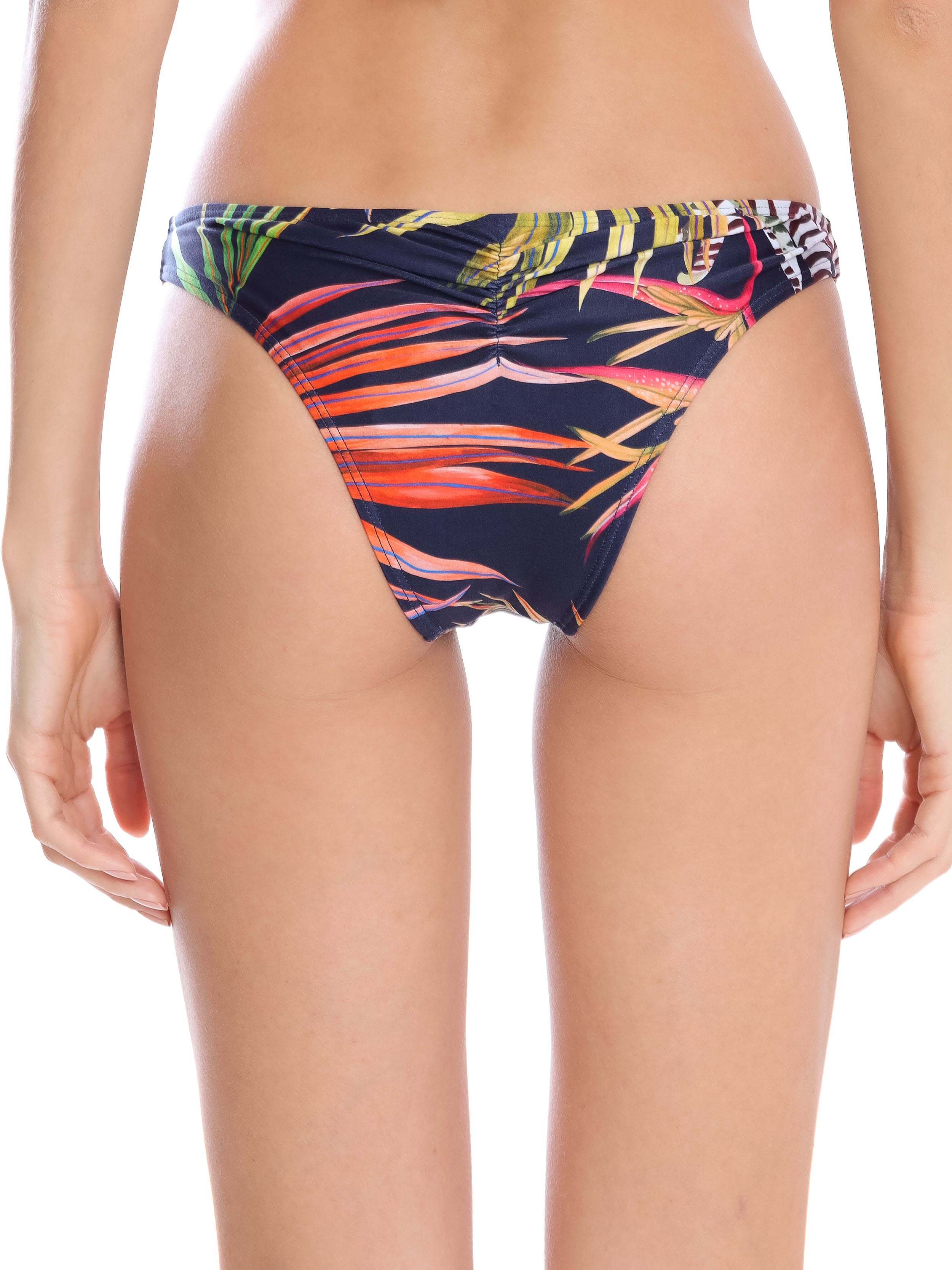Poipu Foliage-Print Bikini Bottoms