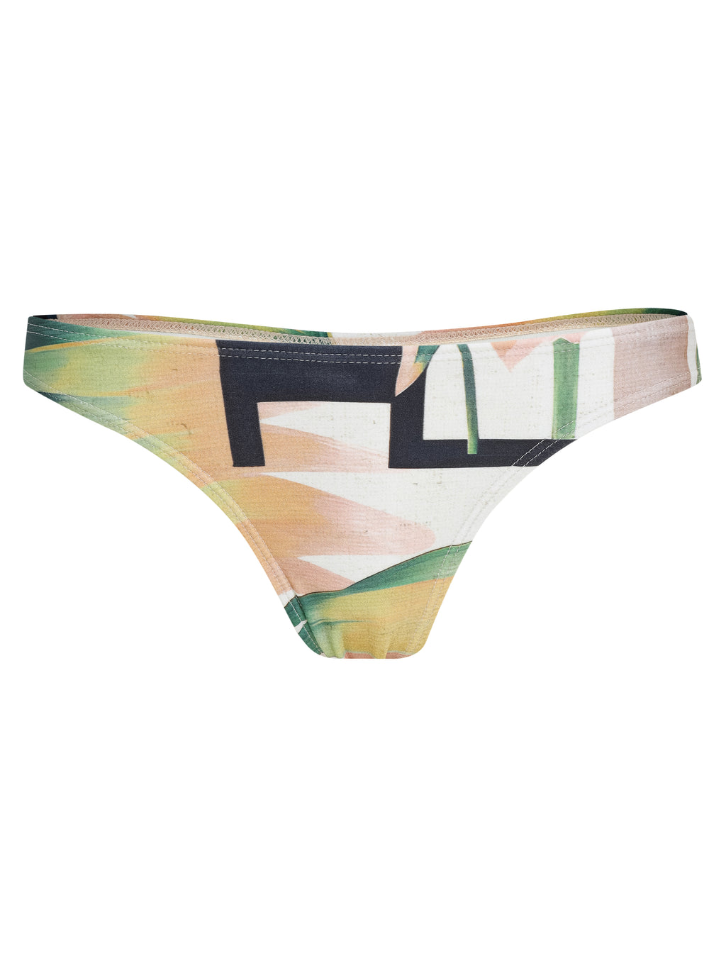 Poipu Foliage-Print Bikini Bottoms