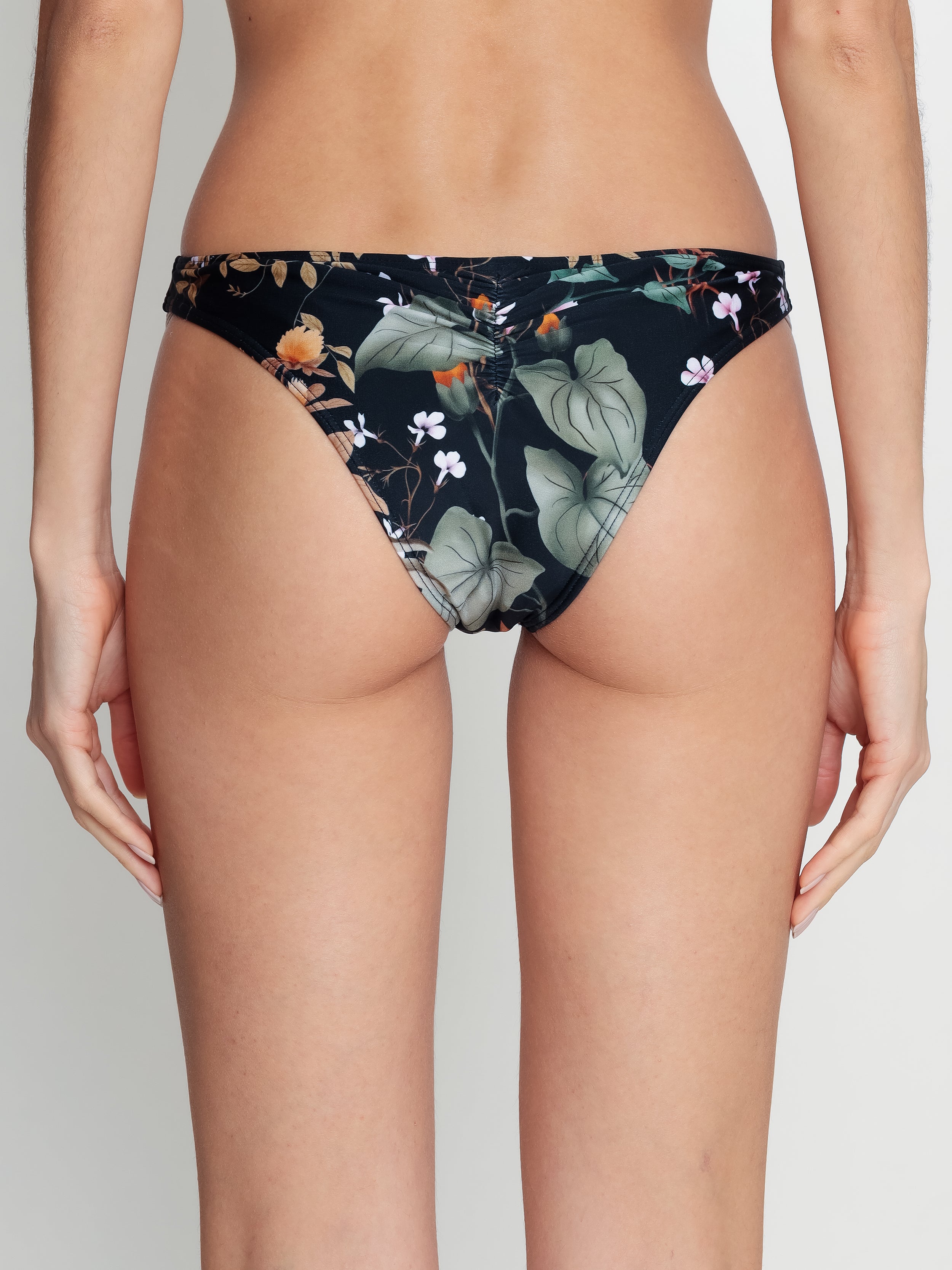Poipu Floral-Print Bikini Bottoms Orvalho