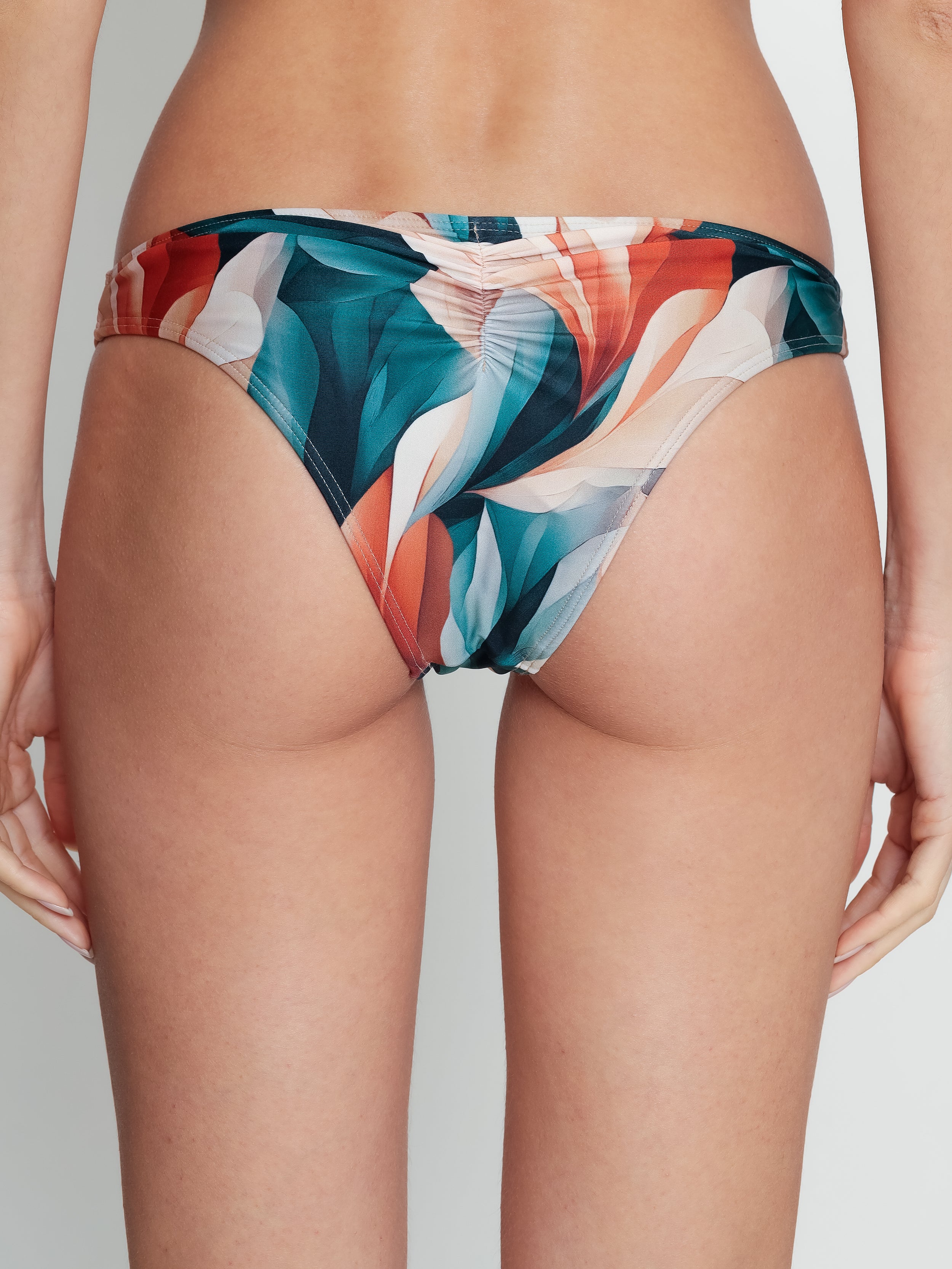 Poipu Foliage-Print Bikini Bottoms
