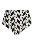 Violeta Geometric-Print Hot Pant Bikini Bottoms