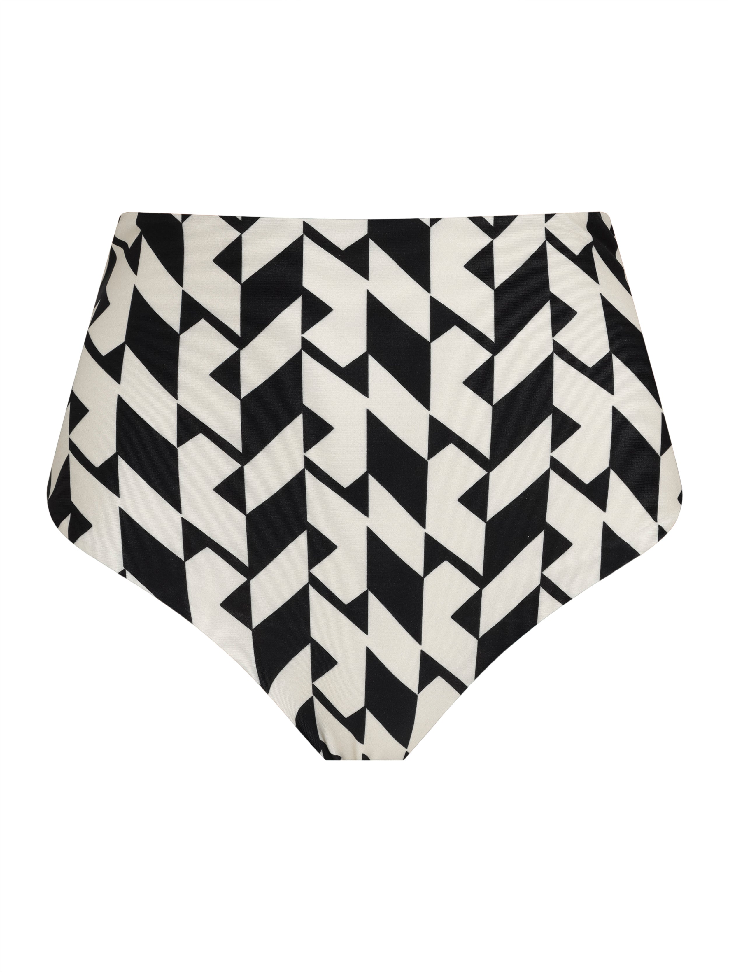Violeta Geometric-Print Hot Pant Bikini Bottoms