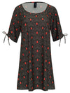 Batuira Geometric-Print Dress Cocar