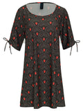 Batuira Geometric-Print Dress Cocar