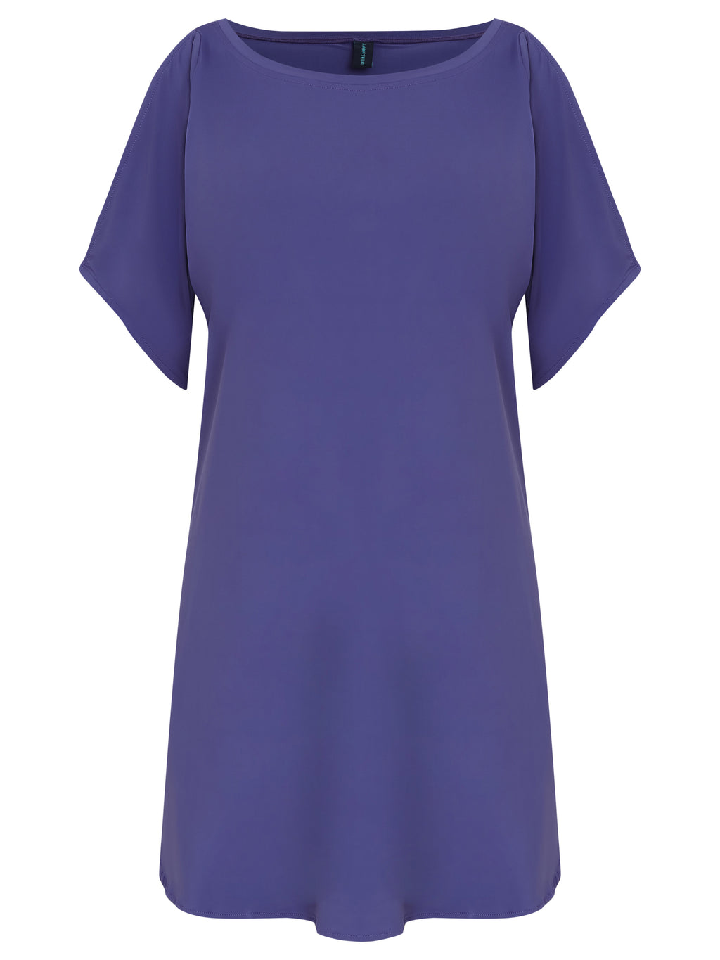 Allat Purple Cold-Shoulder Minidress