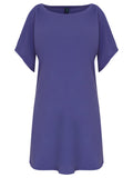 Allat Purple Cold-Shoulder Minidress