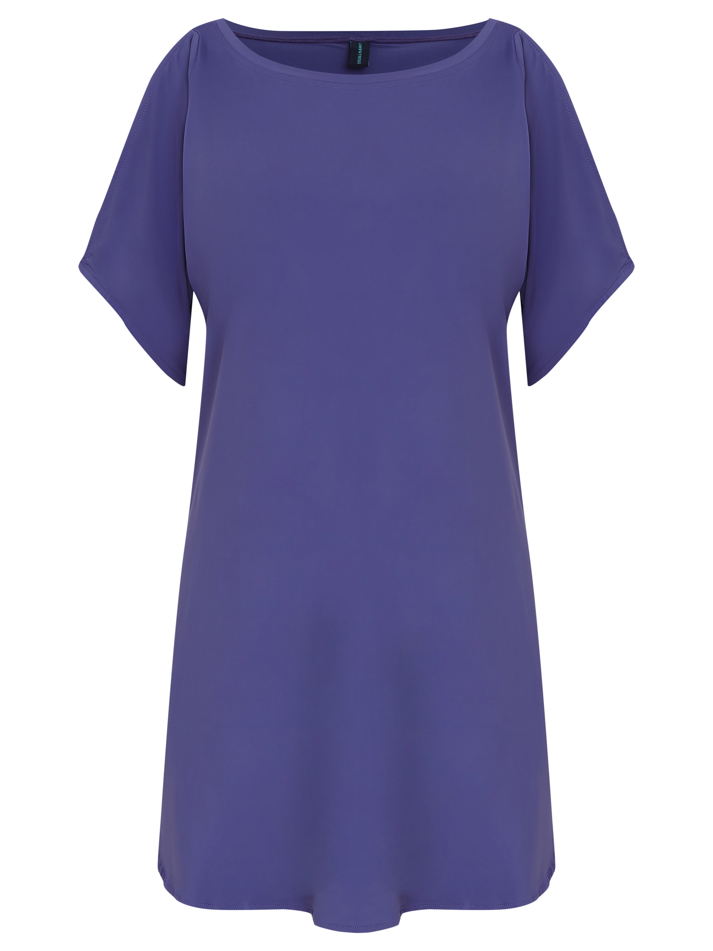 Allat Purple Cold-Shoulder Minidress
