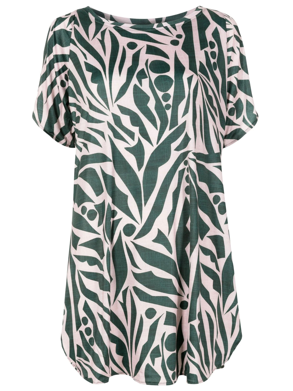 Allat Abstracte-Print Cold-Shoulder Minidress Maori