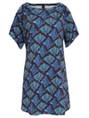 Allat  Stingrays-Print Cold-Shoulder Minidress Raja