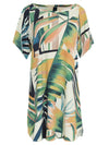 Allat Foliage-Print Cold-Shoulder Minidress Sumatra