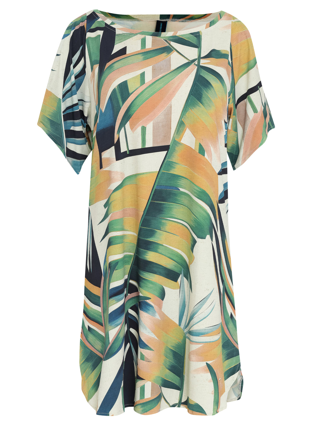 Allat Foliage-Print Cold-Shoulder Minidress Sumatra