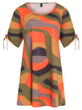 Allat Abstracte-Print Cold-Shoulder Minidress Guaraci