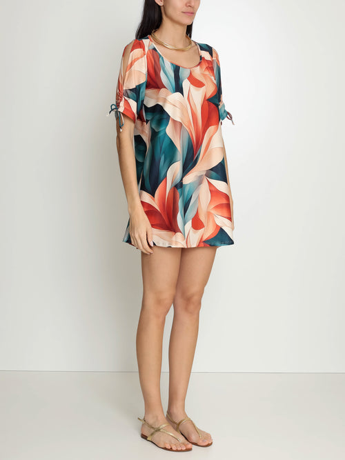 Batuira Foliage-Print Dress Amazonas