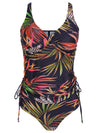 Bruma Foliage-Print Twist-Detail Two-Piece Set Tankini Jakarta