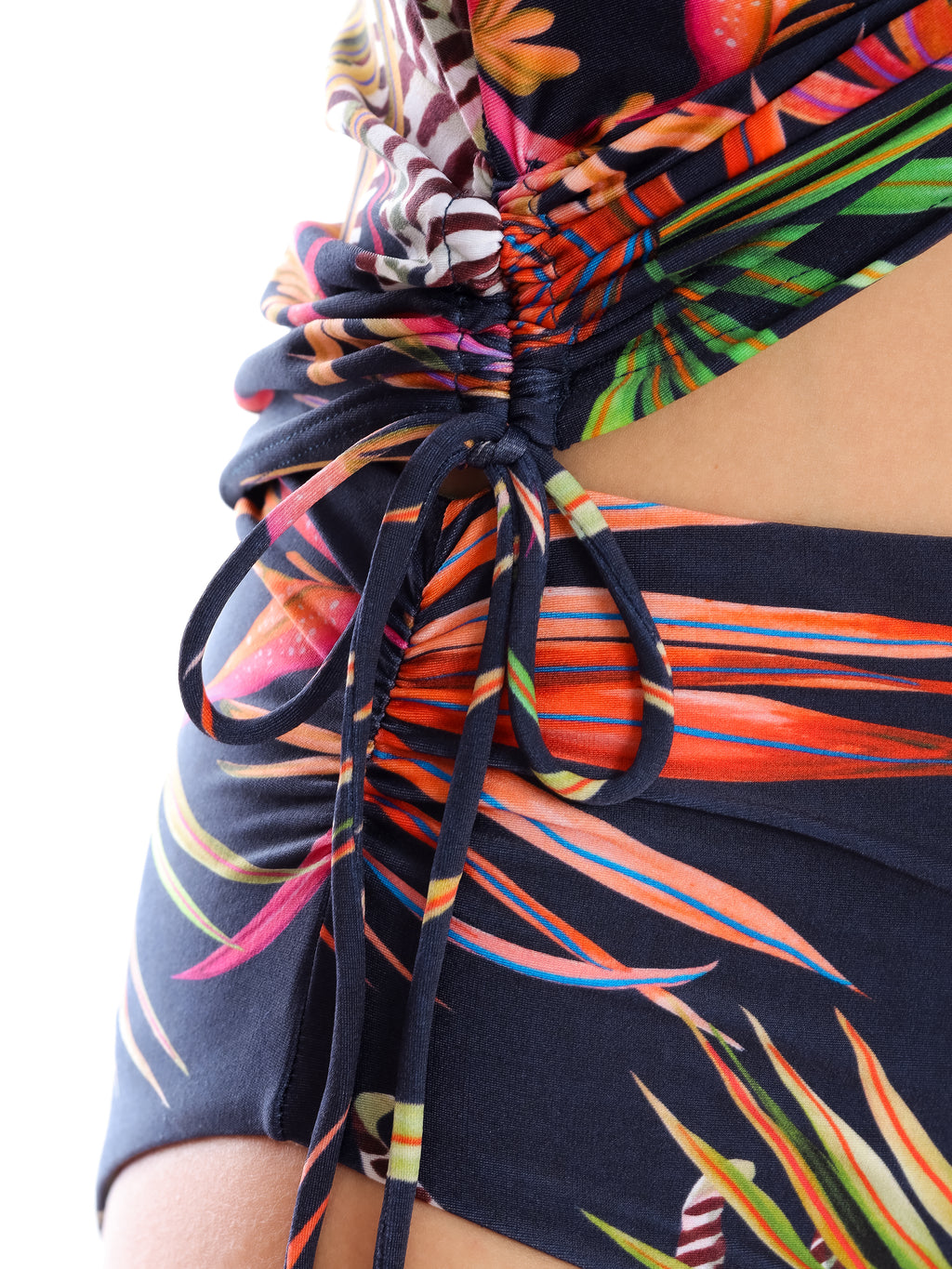 Bruma Foliage-Print Twist-Detail Two-Piece Set Tankini