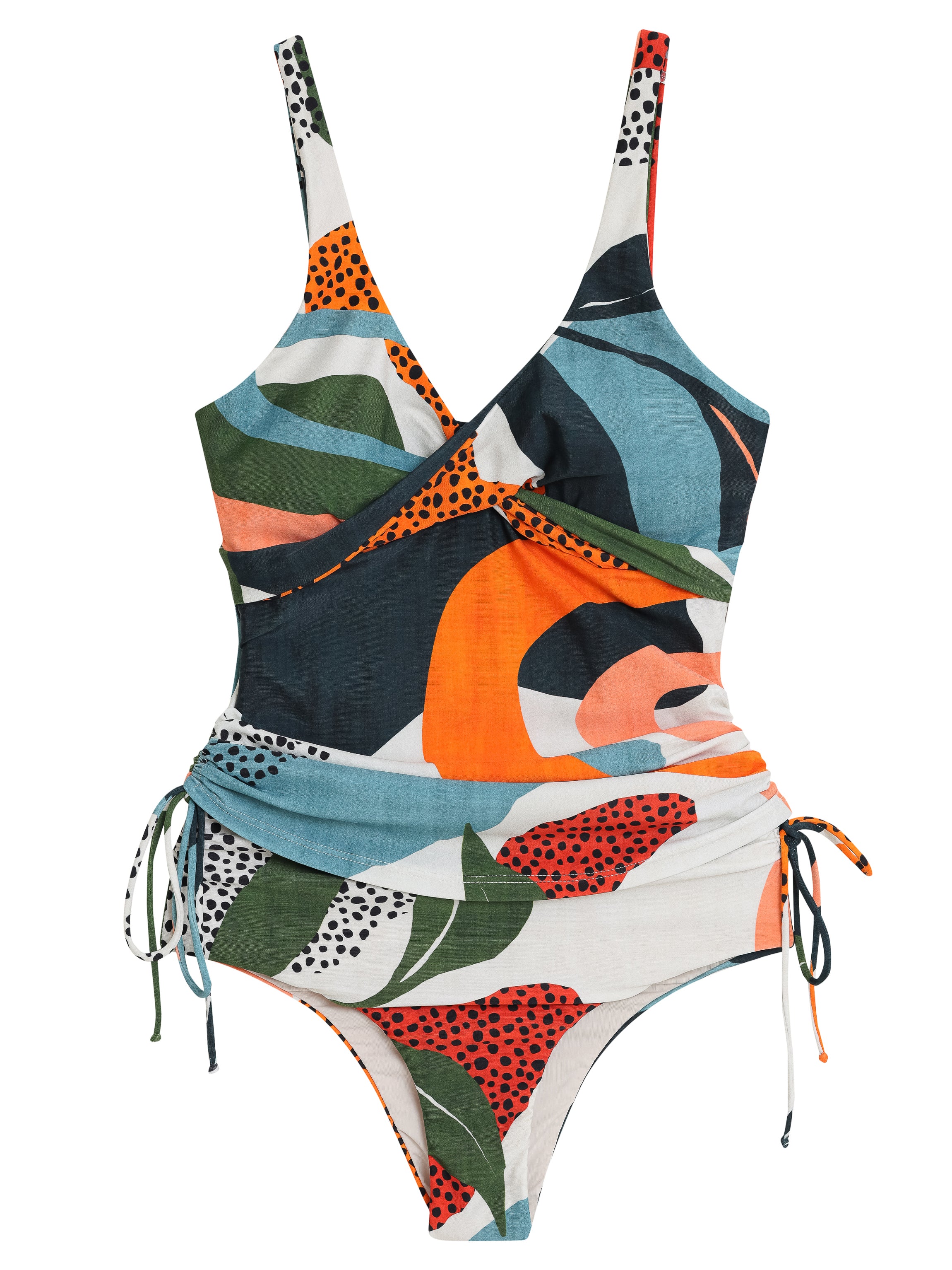 Bruma -Print Twist-Detail Two-Piece Set Tankini