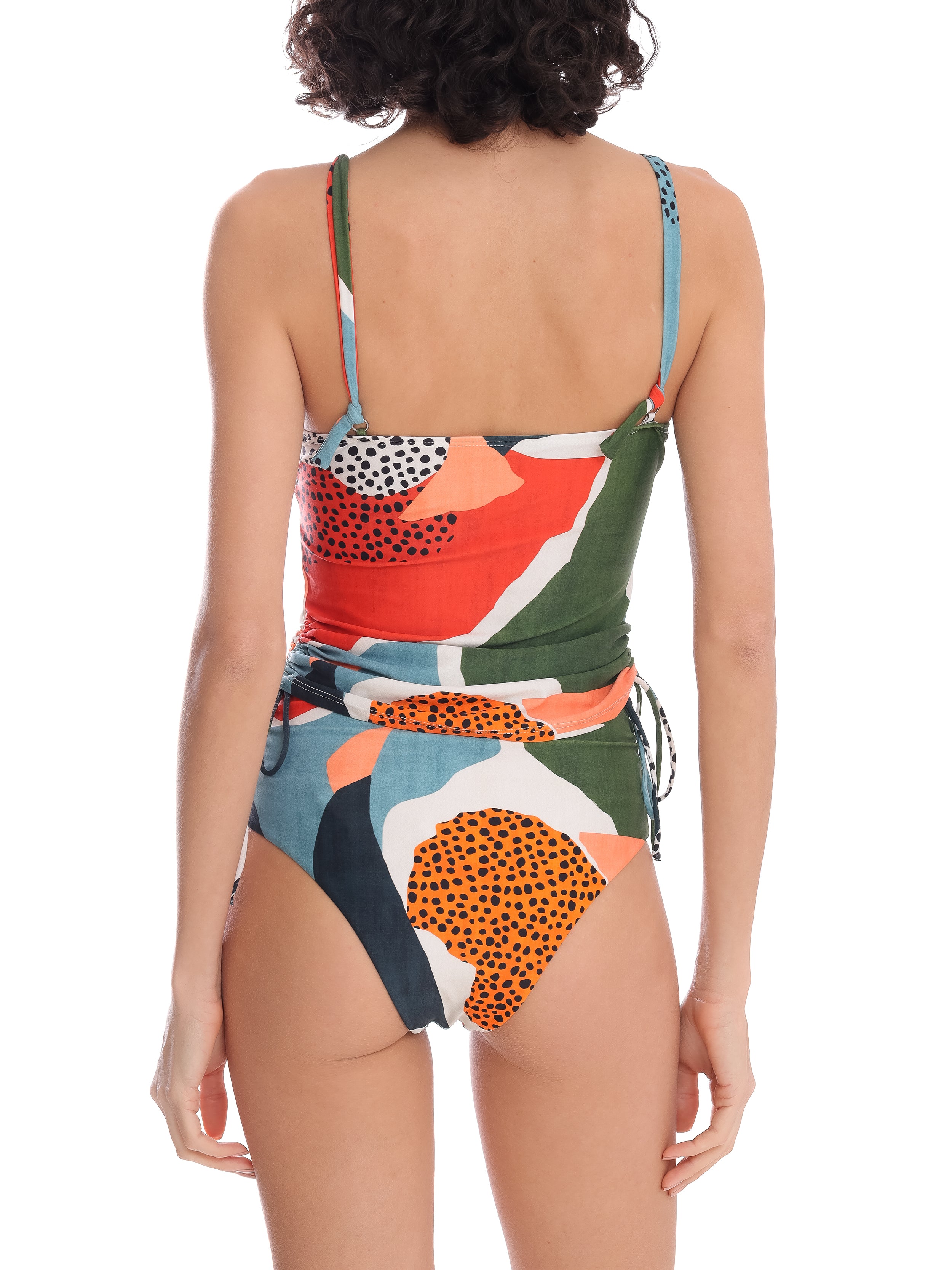 Bruma -Print Twist-Detail Two-Piece Set Tankini
