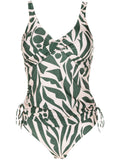 Bruma Abstract-Print Twist-Detail Two-Piece Set Tankini