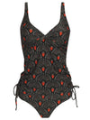Bruma Geometric-Print Twist-Detail Two-Piece Set Tankini Cocar
