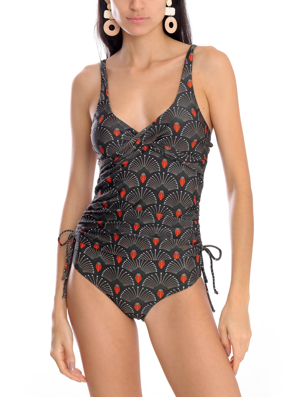 Bruma -Print Twist-Detail Two-Piece Set Tankini