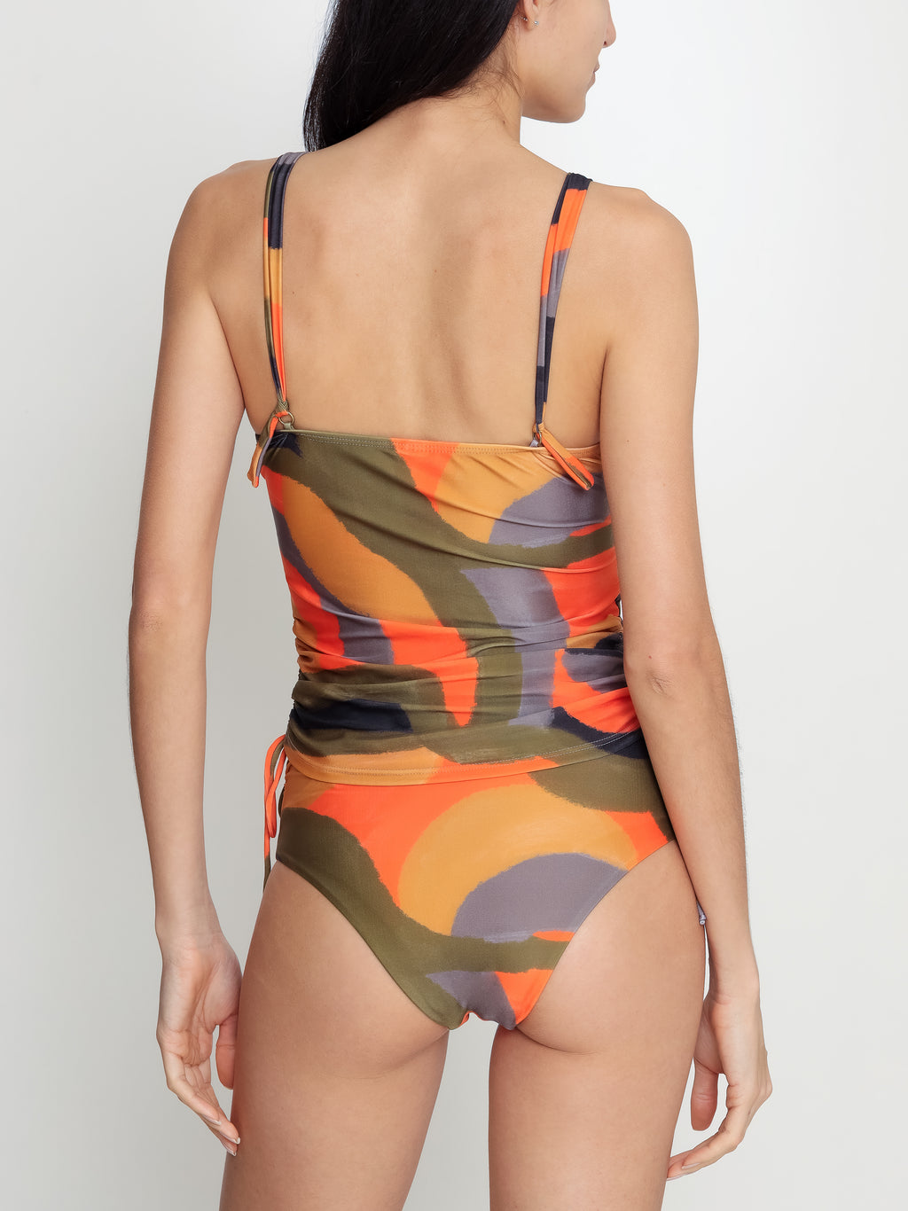 Bruma Abstracte-Print Twist-Detail Two-Piece Set Tankini