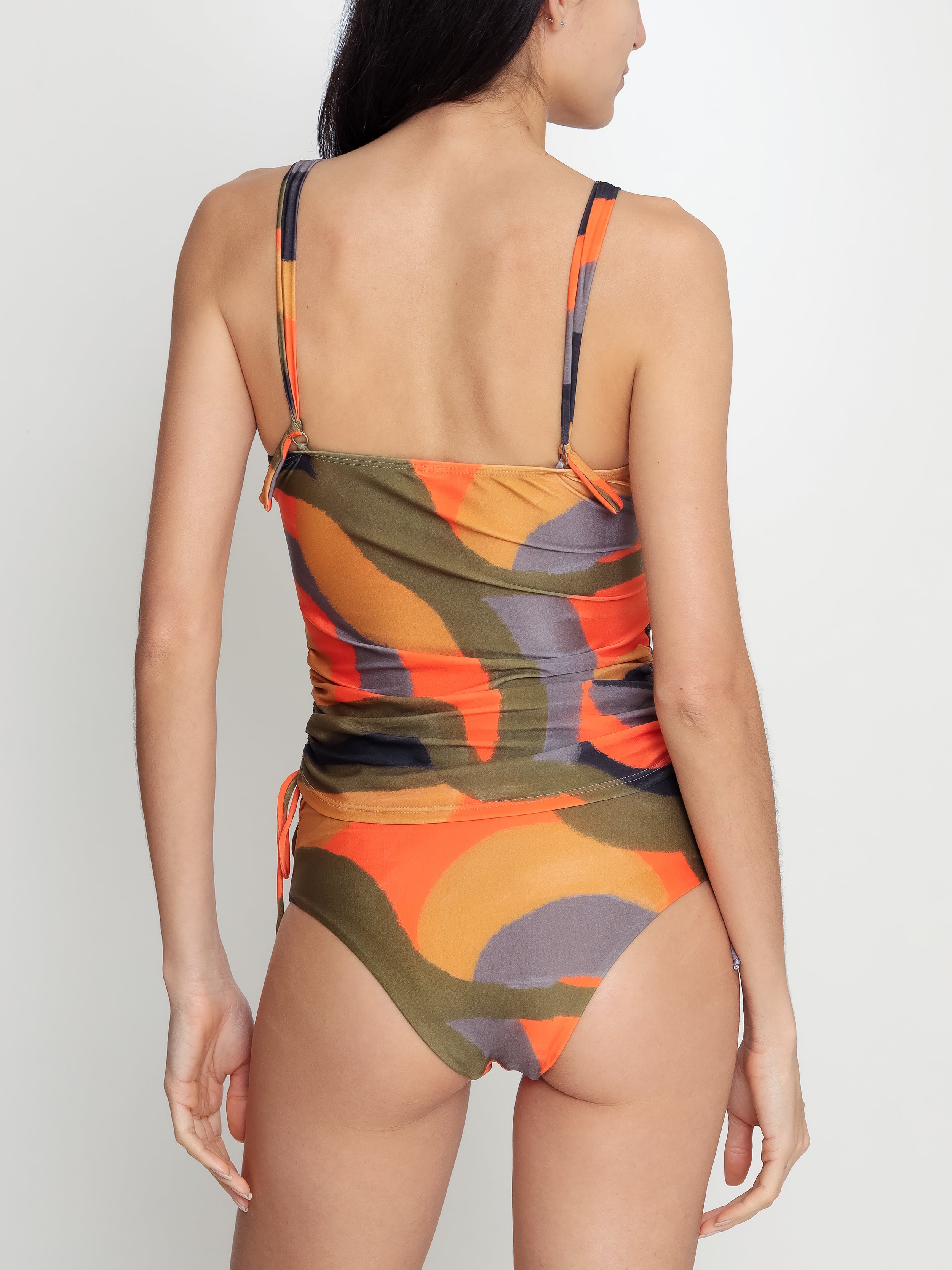 Bruma Abstracte-Print Twist-Detail Two-Piece Set Tankini