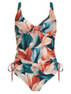 Bruma Foliage-Print Twist-Detail Two-Piece Set Tankini Amazonas