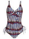 Bruma Graphic-Print Twist-Detail Two-Piece Set Tankini Xingu