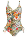 Bruma Foliage-Print Twist-Detail Two-Piece Set Tankini Laos