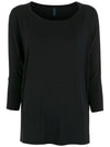 Mainá Black Plain T-Shirt