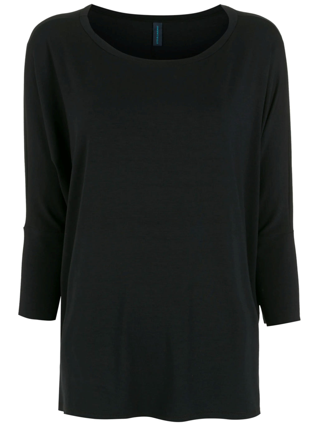 Mainá Black Plain T-Shirt