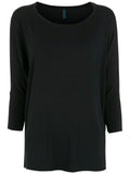 Mainá Black Plain T-Shirt