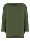Mainá Military Green Plain T-Shirt