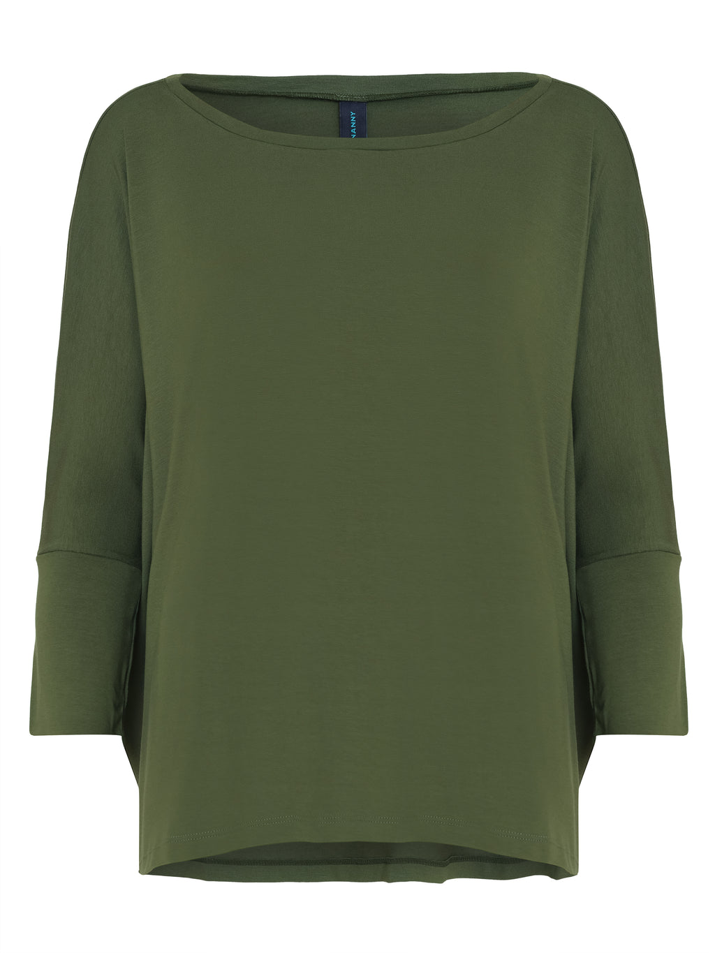 Mainá Military Green Plain T-Shirt